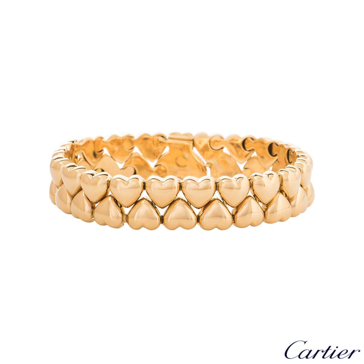 Cartier Yellow Gold Heart Link Bracelet 